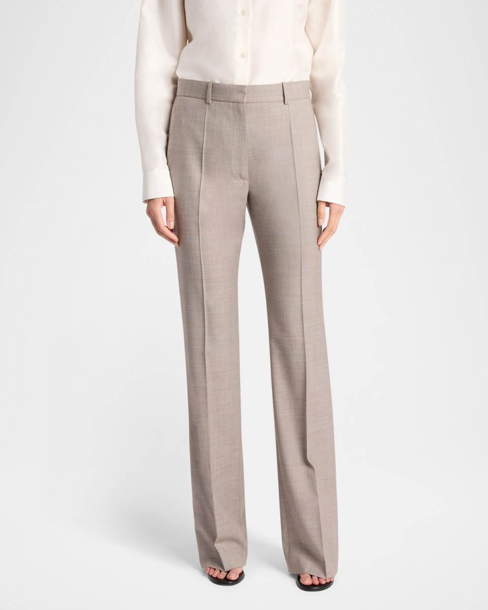 Diane Straight-Leg Crepe Pants